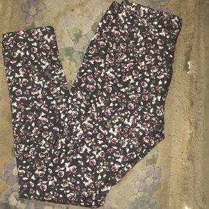 Floral jeans